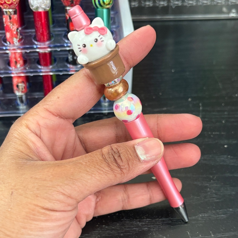 Cute Hello Kitty Pink and Brown Pen